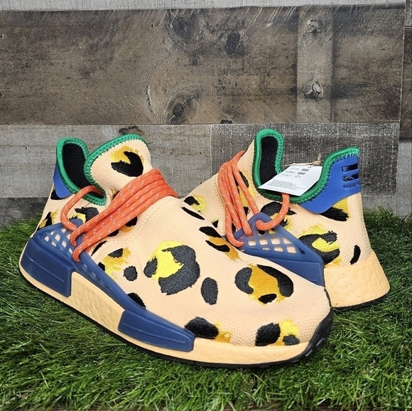 ADIDAS X PHARRELL WILLIAMS HU NMD ANIMAL PRINT Pulse Amber HP3221 - Picture 1 of 12
